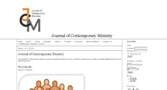 Desktop Screenshot of journalofcontemporaryministry.com