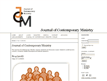 Tablet Screenshot of journalofcontemporaryministry.com